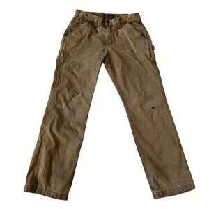 Carhartt Relaxed Fit Work Pants Tan Brown Mens 31x30 Canvas‎ Utility Cargo